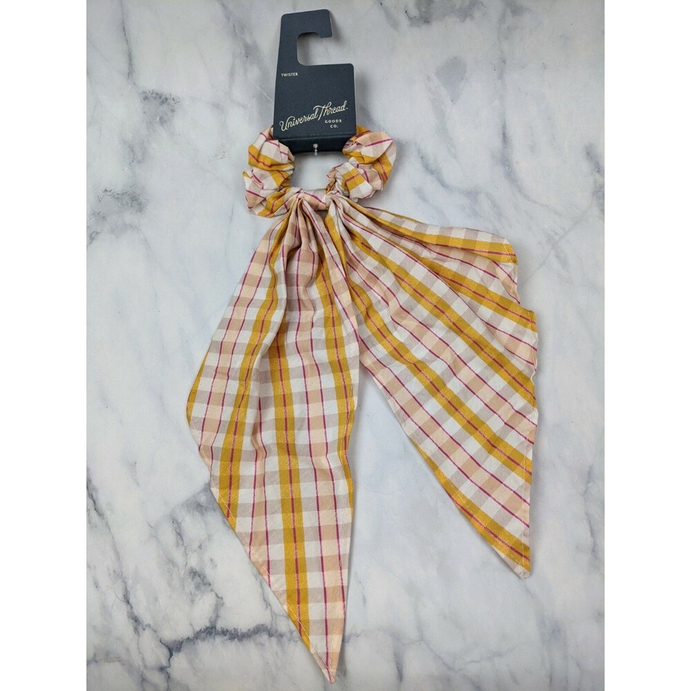Stripe Tail Twisters Universal Thread Pink/Yellow Spring Summer Hair Accessory